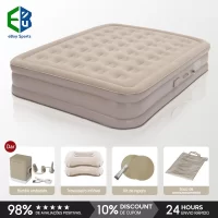 Colchão Inflável Queen Ebuy Sports com Bomba Recarregável e Alta Durabilidade