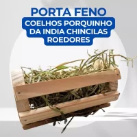 Porta Feno para Coelhos e Roedores com Design Resistente e Facilidade de Uso