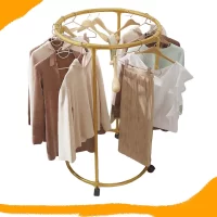 Suporte de roupas resistente até 100 kg com rodas bloqueáveis - 130 cm