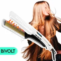 Prancha Chapinha de Cabelo Bivolt com Infravermelho - Resultados Profissionais