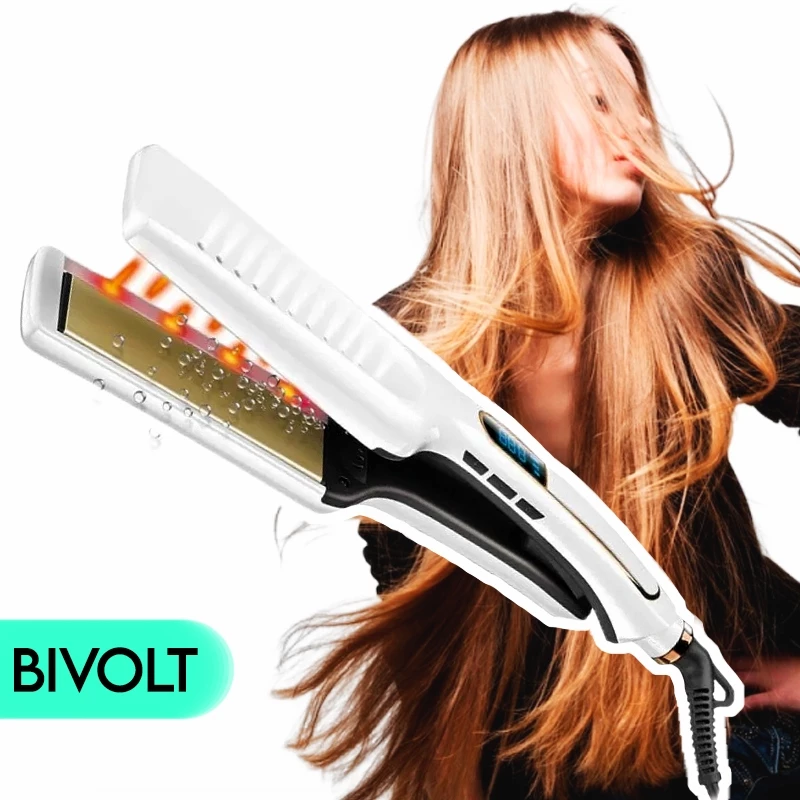 Prancha Chapinha de Cabelo Bivolt com Infravermelho - Resultados Profissionais