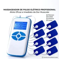 Massageador Elétrico TENS EMS para Alívio Muscular e Relaxamento do Corpo