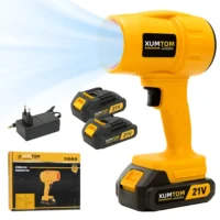 Soprador de Folhas Turbo Portátil 1050W 21V com Baterias Recarregáveis - Alta Eficiência