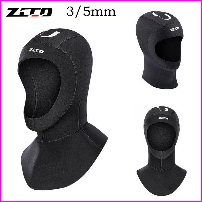 Zcco Neoprene 3mm/5mm Proteção de Cabeça para Mergulho - Conforto e Aquecimento