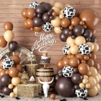 Kit de Balões para Decoração Country com 102 Peças em Tons Nude e Terrosos