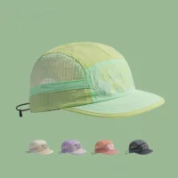 Boné Five Panel Bordado Unissex para Corrida, Bicicleta e Uso Diário com Desconto Especial