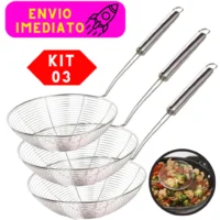 Escumadeiras Para Fritura Inox Reforçada | Alta Qualidade
