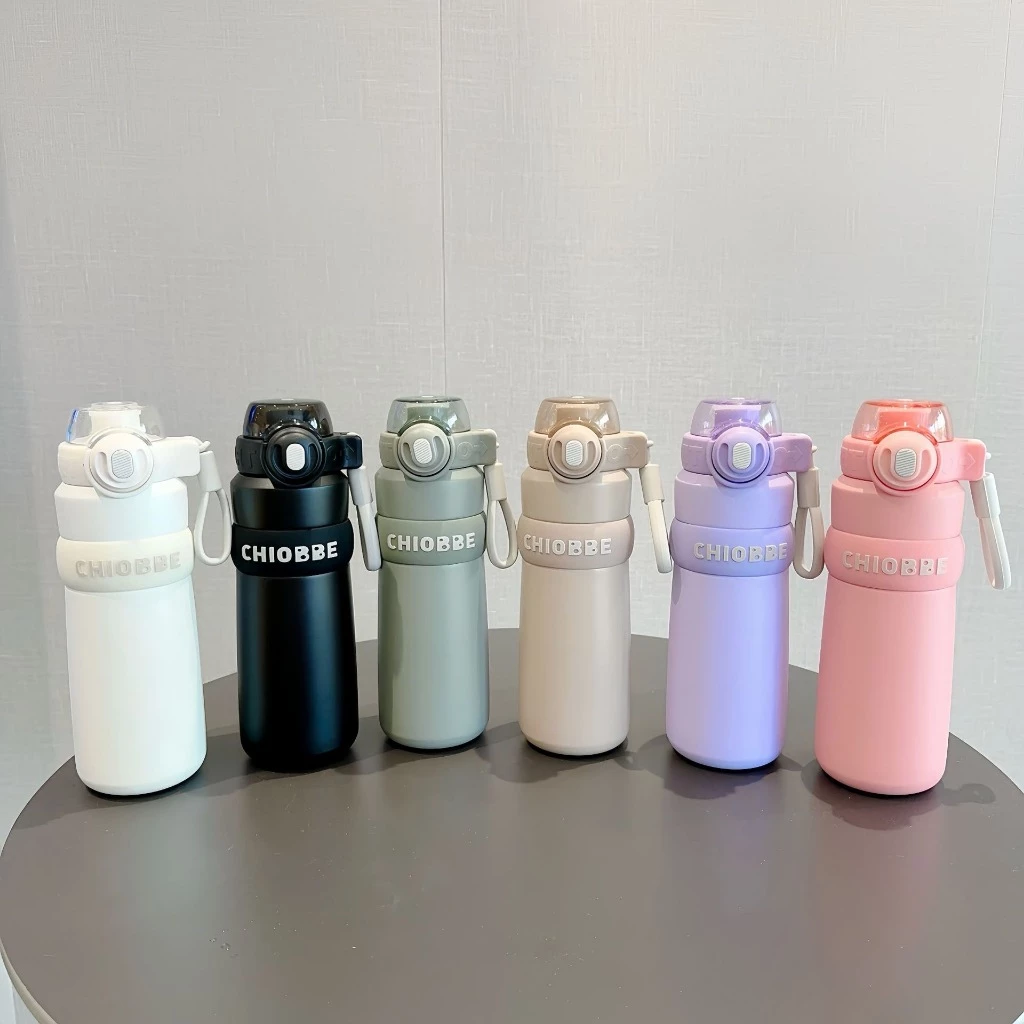 Garrafa Térmica com Trava e Silicone - 550ml Antivazamento