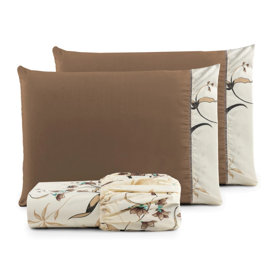 Lençol Estampado Queen 3 peças - Conforto e Estilo