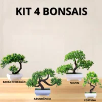 Bonsai Artificial Decorativo com Modelos Realistas e Sem Manutenção