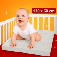 Colchão Infantil Berço 130x60cm Antialérgico e Impermeável