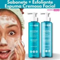 Kit skincare com sabonete e esfoliante facial de alta qualidade