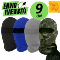 Kit 9 Touca Ninja Térmica para Motoqueiros com Proteção UV50+