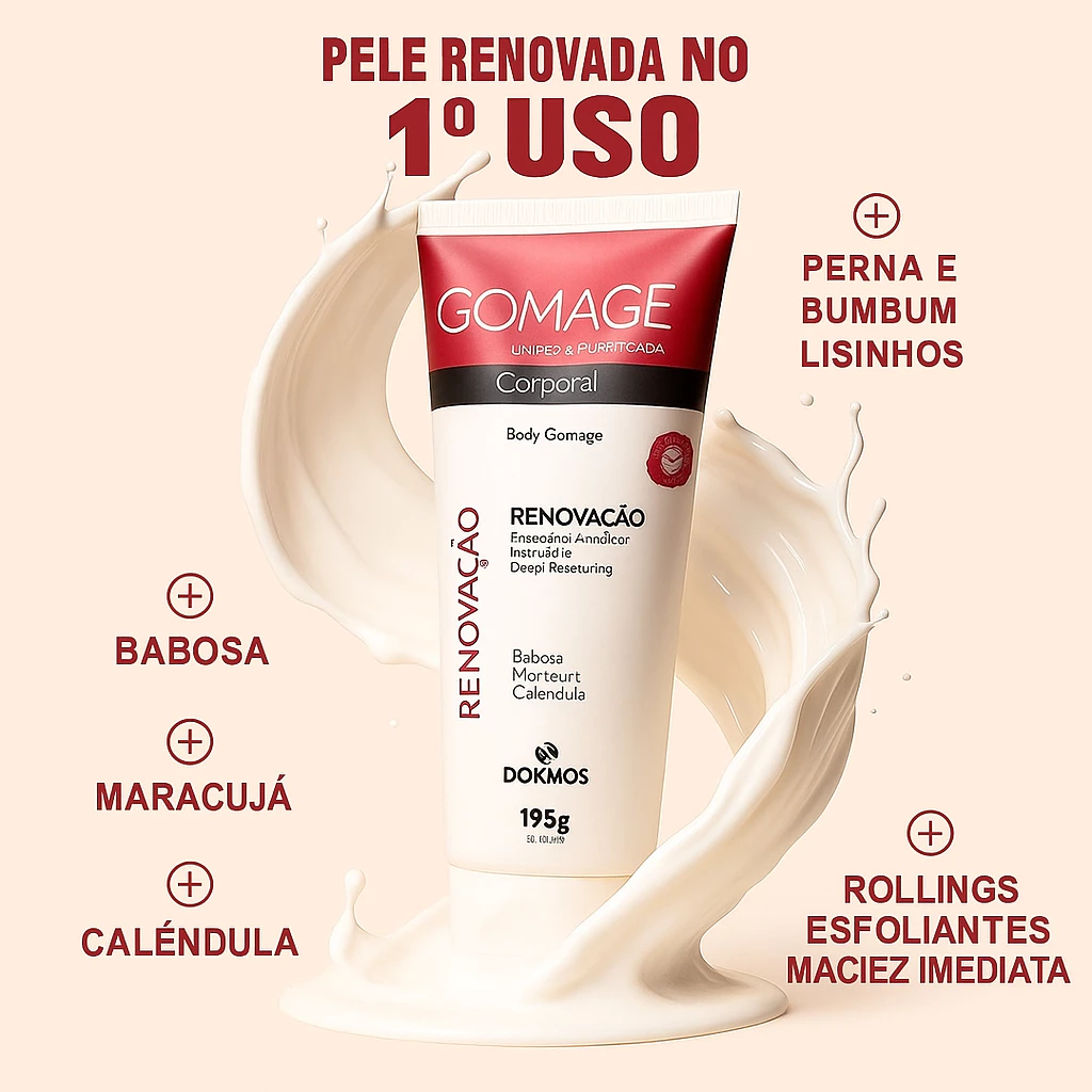 Creme Gomage Clareador Vegetal com Toque Macio