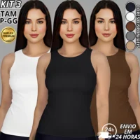 Regata feminina com forro duplo e estilo versátil - Compre já!
