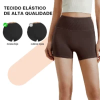 Shorts esportivos confortáveis com controle de barriga