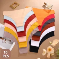 Kit de 10 Calcinha Sem Costura Confortável e Invisível - Moda Moderna