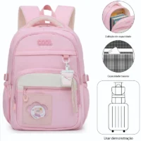 Mochila Impermeável Grande com Compartimentos e Design Atraente