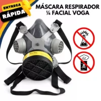 Máscara Respiratória com Filtros Gases Ácidos e Vapores – Segurança Confiável
