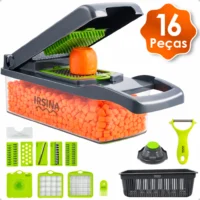 Fatiador de Legumes 16 em 1 | Cortador Mandolin Multifuncional