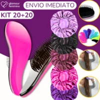Kit cabelo anti frizz eficaz para cabelos macios e definidos