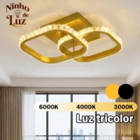Plafon Luminaria LED Moderna e Minimalista
