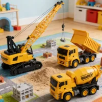 Brinquedo de Caminhão de Construção - Diversão com Controle Remoto