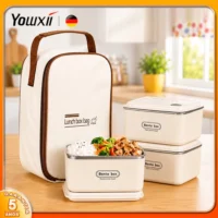 Lancheira Inox Grande para Refeições Quentes e Frias | Yowxii