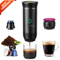 Cafeteira Portátil Recarregável com Aquecimento Rápido - Ideal para Viagens