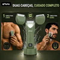 Aparador 2 em 1 para barba e corpo com sistema inteligente