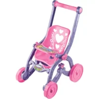 Carrinho de Boneca Florzinha Rosa com Lilás - Diversão e Praticidade