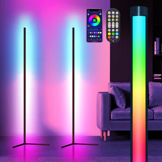 Luminária de Chão LED com Controle - Design Moderno e Versátil