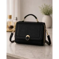 Bolsa Feminina Transversal Pequena com Acabamento Premium e Design Moderno