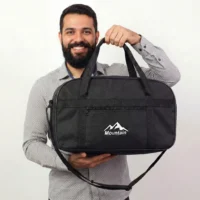 Bolsa de Mão Masculina com Alça para Viagem e Academia - Leve e Resistente