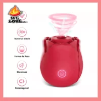 Sugador de Clitoris Vibrador Feminino Rosa Recarregável - Prazer e Discrição