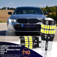 Lâmpadas de Projetor LED T10 6000K para Alta Performance