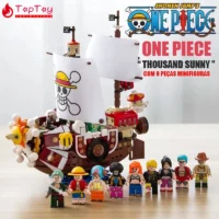 Blocos de montar navio pirata com mini figuras | Diversão Educativa
