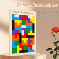 Brinquedos Educativos Montessori Tetris para Desenvolvimento