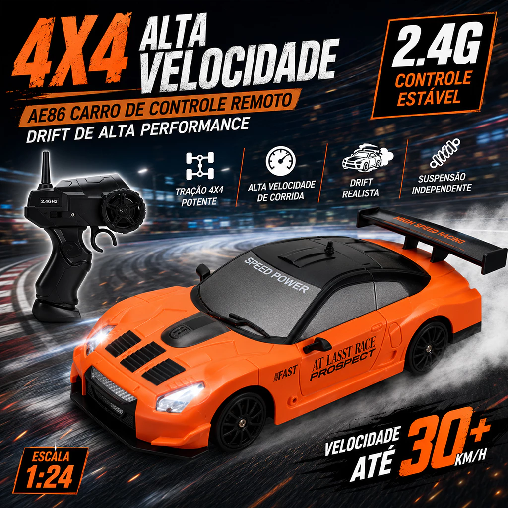 Carro de Deriva AE86 Controle Remoto de Alta Velocidade