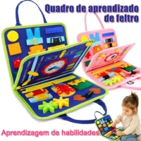 Placa Sensorial Montessori com Atividades Educativas