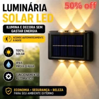 Luz de parede solar - Iluminação exterior eficiente e durável
