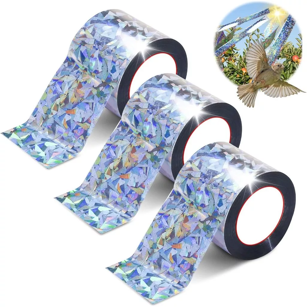 Fita Refletiva Espanta Pombos - Proteja seu Jardim e Telhado