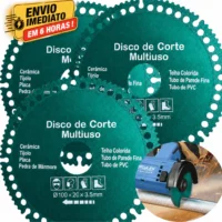 Disco de Corte Multifuncional 6 em 1 com Lâmina de Diamante - Alta Performance
