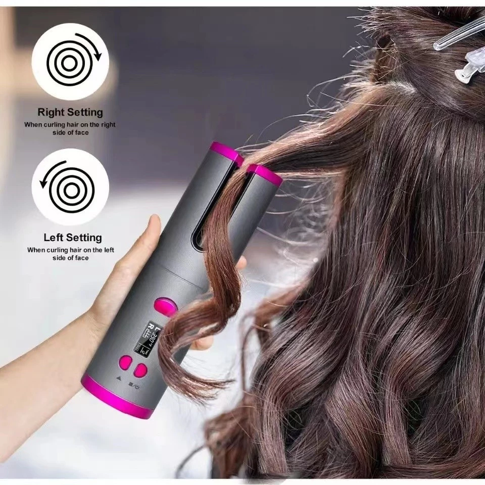Modelador de Cabelo Automático Sem Fio - Fácil e Rápido
