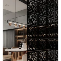 Kit Placas Divisórias Decorativas em MDF Preto | Fácil instalação