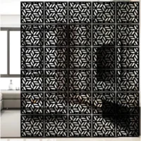 Kit Painéis Vazados Decorativos em MDF Preto | Mix de Design