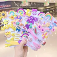 Presilhas de Cabelo Infantil Coloridas com 56 Peças - Ótima Oportunidade
