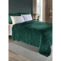 Cobertor Flannel Queen Verde com Toque Aconchegante - Aproveite Agora