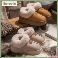 Botas de Neve Confortáveis de Pelúcia com Fundo G - Quentes e Elegantes