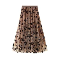 Saia Midi de Malha com Estampa Floral para Primavera - Conforto e Estilo